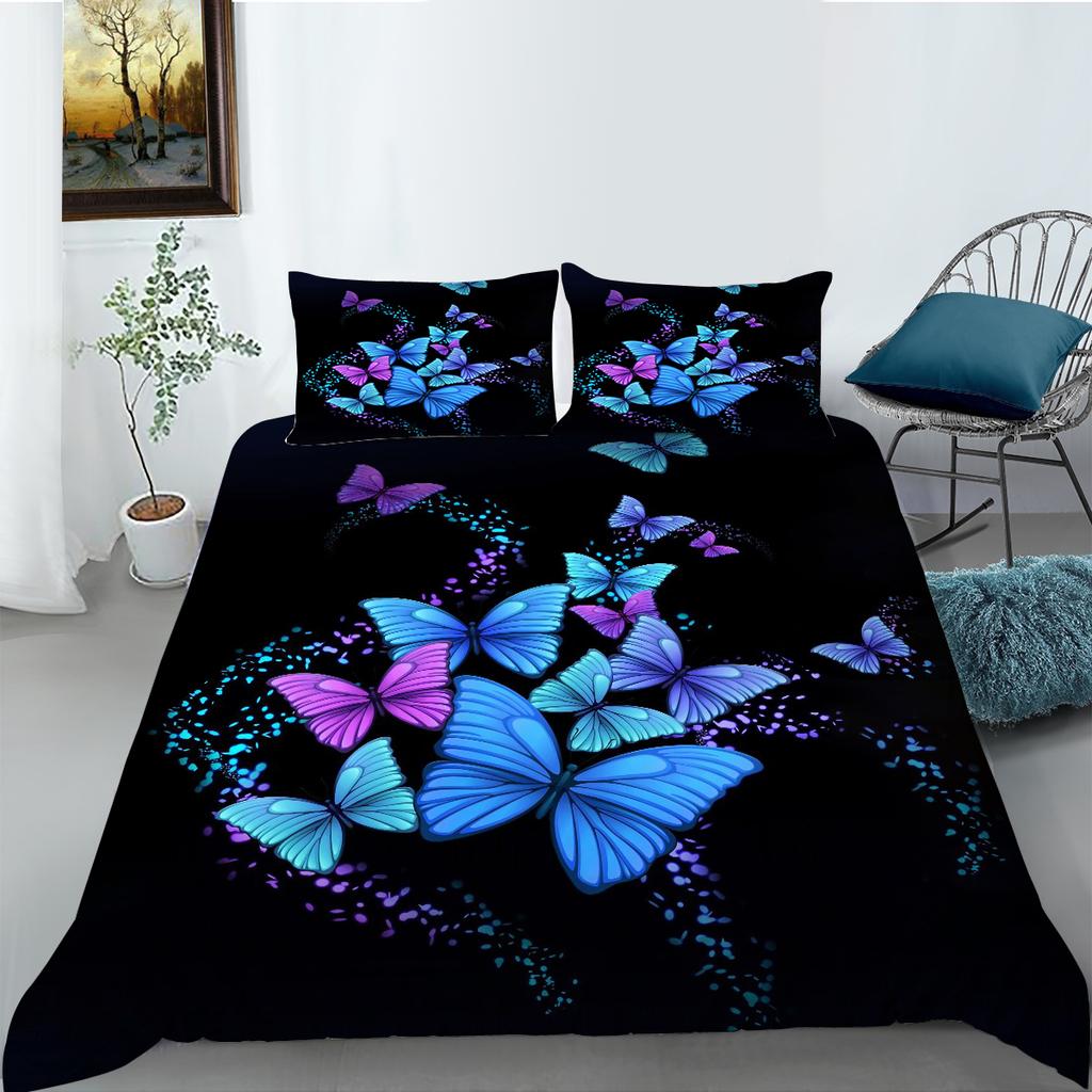Insect Series Bedding Set 3D Digital Printed Quilt Cover and Pillow Cover 2/3 Pieces Full Size Bedding Set Home Decoration Bedding Set