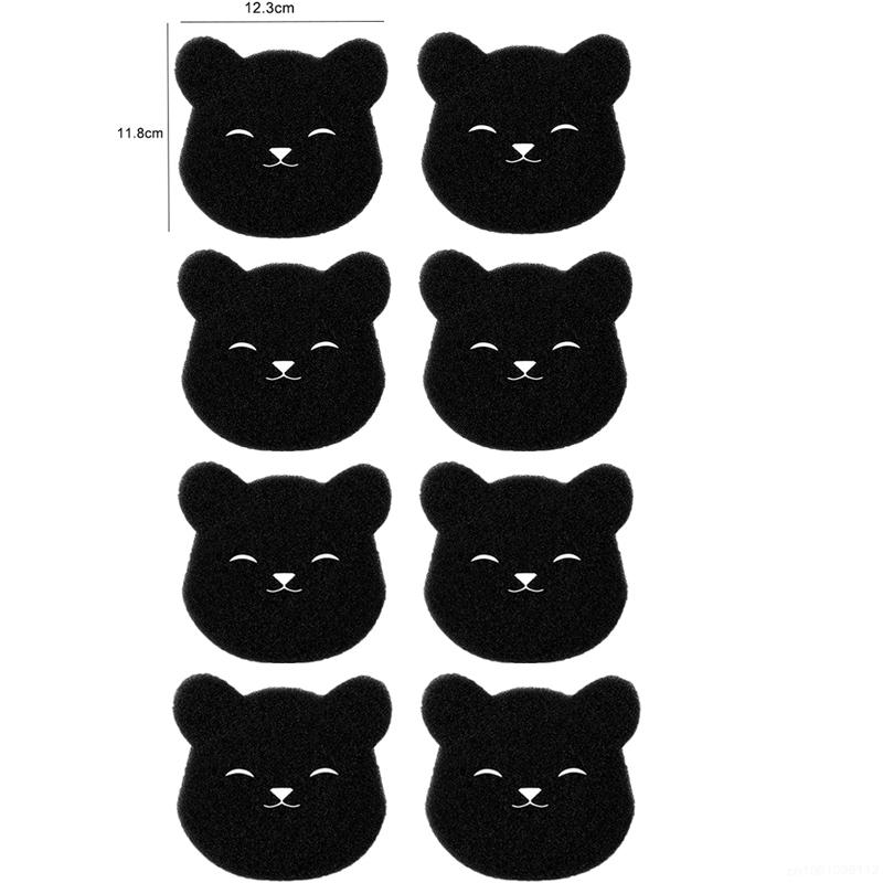 Bear Shape Sponge Cleaning Ball Sticky Hair Decontamination Anti Entanglement Laundry Sponge Clothe Dog Cat Pet Fur Remover