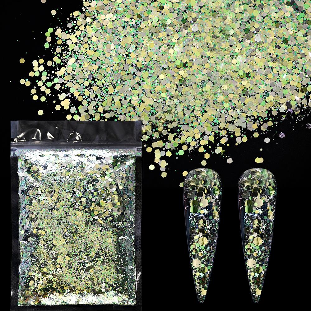 Laser Mixed Glitter Nail Art Decoration Pet Symphony Sweet Ladies Nail Art Decoration Glitter Sequins