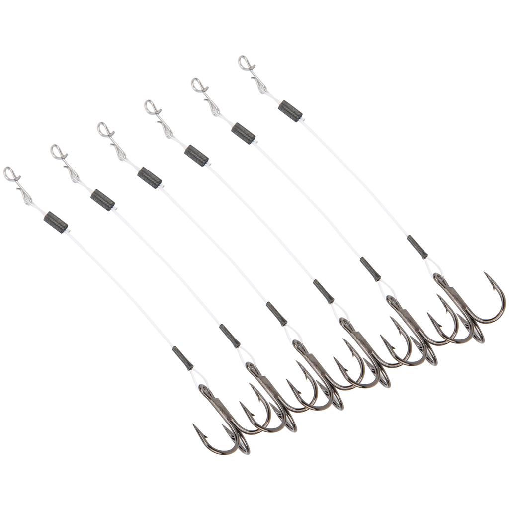 2 шт. SGWLPK110 10 см Рыболовный поводок Тройной крючок Жало Мягкая приманка для ловли на приманку