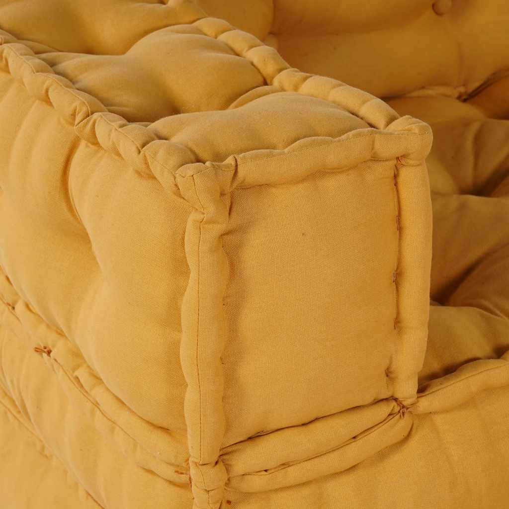 Modular Sofa Element Yellow 70x70x54 cm Fabric