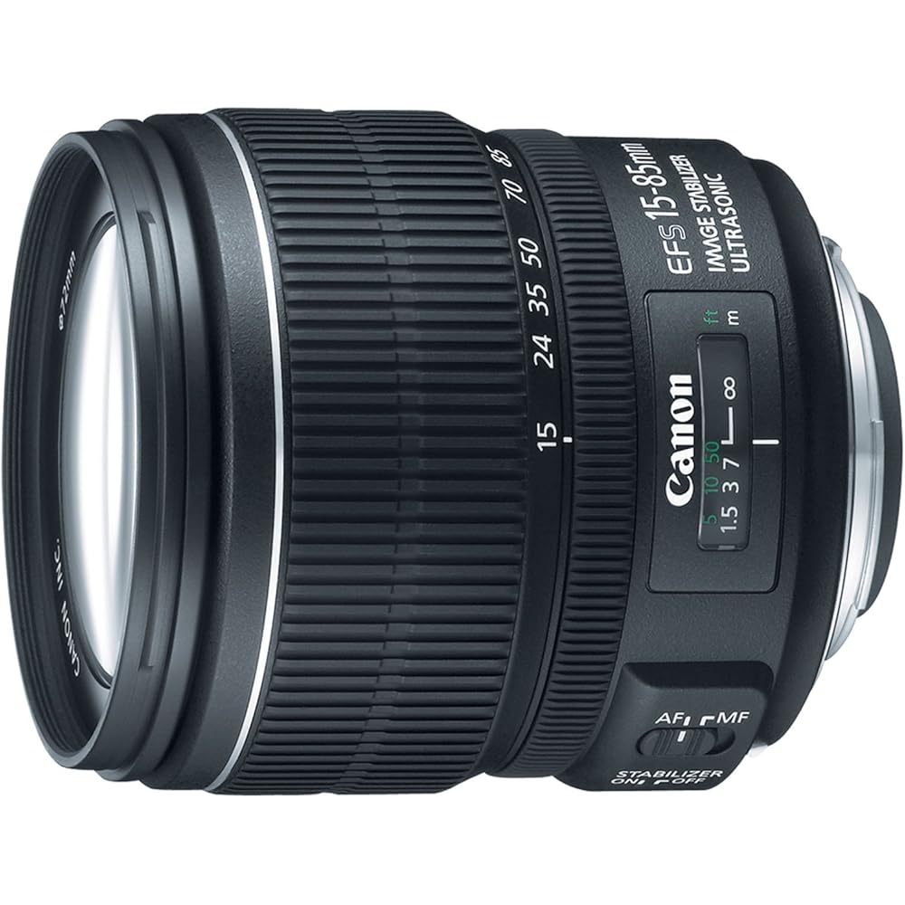 Canon Wide Angle Zoom Lens EF-S15-85mm F3.5-5.6 IS USM APS-C Compatible
