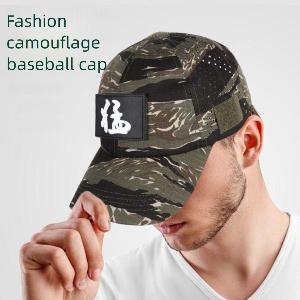 Camouflage Baseball Cap Breathable Duck Tongue Hat New Sunscreen Hat Camping Fishing