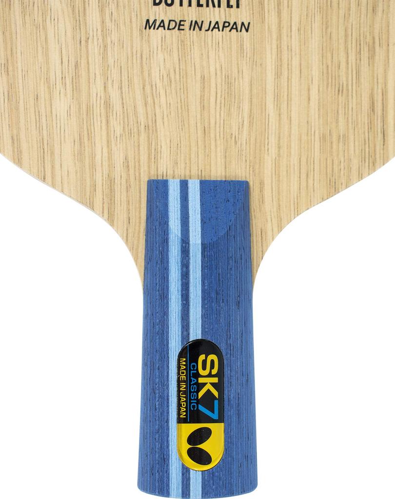 Butterfly SK7 Table Tennis Racket with Chinese 23910 Classic-CS Penholder, Style, 7-Ply Plywood,