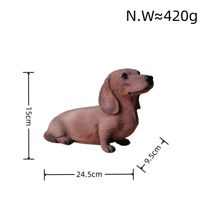 Новые украшения для таксы, креативный дом, гостиная, поделки из смолы, украшения для рабочего стола, украшения