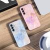 Чехол для телефона из стекла с двойным клевером для Samsung Galaxy A14 4G 20 30 52 20S 21S 22 A32 33 34 42 50 51 53 54 70 71 72 73 5G