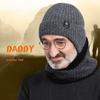 Middle Aged and Elderly Men's Hats for Winter Warmth and Ear Protection Elderly Father and Grandfather's Thick Knitted Woolen Hats for Men In Winter