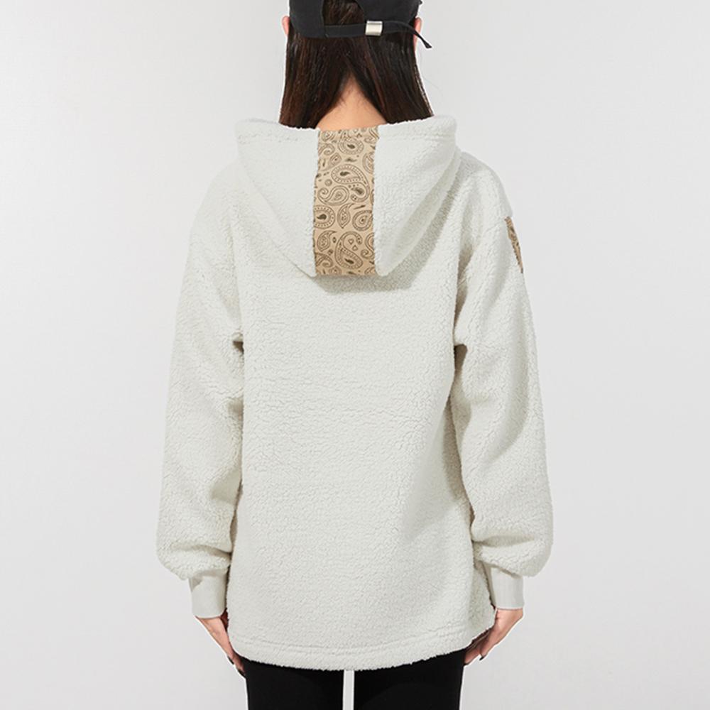 Puma Hooded Casual Pullover Sweatshirt Women Sweatshirt Off-White 534985-05