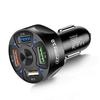 7A 35W QC3.0 4-портовое USB быстрое автомобильное зарядное устройство для мобильных телефонов