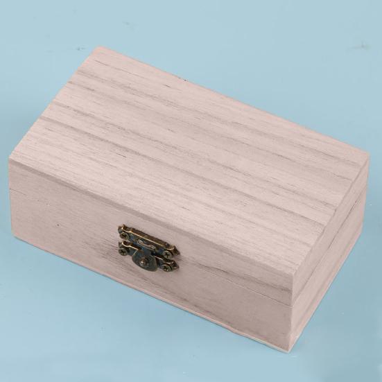 Портативный многофункциональный чехол с крышкой, деревянный контейнер для хранения ювелирных изделий для дома