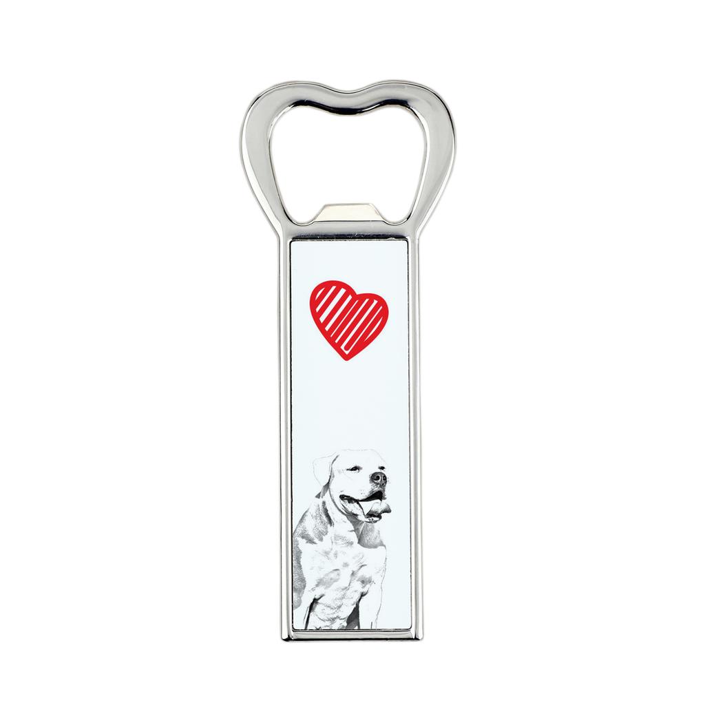 Buldog Amerykański - Otwieracz Do Butelek Z Psem, Personalizowany Otwieracz Na Lodówkę, Wyjątkowy Upominek Dla Mężczyzny Marki Art-Dog