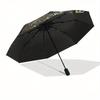 Sun, Moon themed Eight rib Automatic Folding Umbrella Is Suitable for Both Men and Women, Making It A Perfect Christmas and Valentine's Day