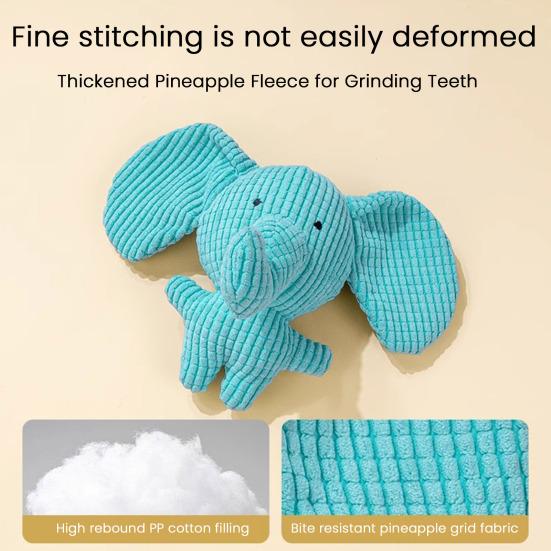 Интерактивная плюшевая игрушка для собаки Неубиваемый набивной слон Пищащая дикая гусь Игрушка для прорезывания зубов щенка для агрессивных грызунов Снятие стресса и тревоги