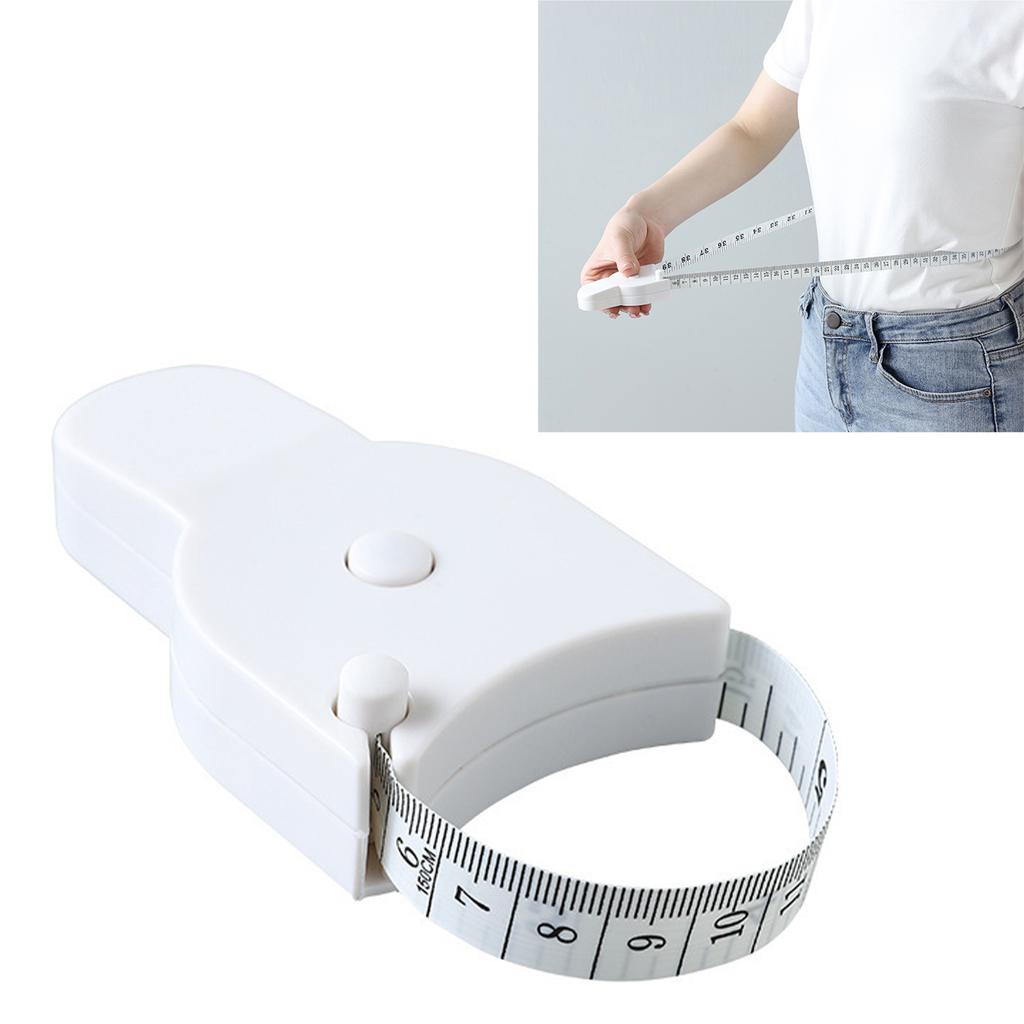 Лента для измерения жира в организме, высокоточная двойная шкала, измерительная лента для тела, автоматическая телескопическая лента