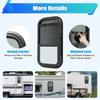 Premium RV Window 12" W x 22" H, Vertical Sliding Wall Window with Screen, for Cargo Trailers,Includes Complete Installation Kit