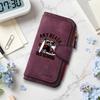 Retro Beach Style Long Wallet Casual Portable Card Holder Fashion Daily Use Purse