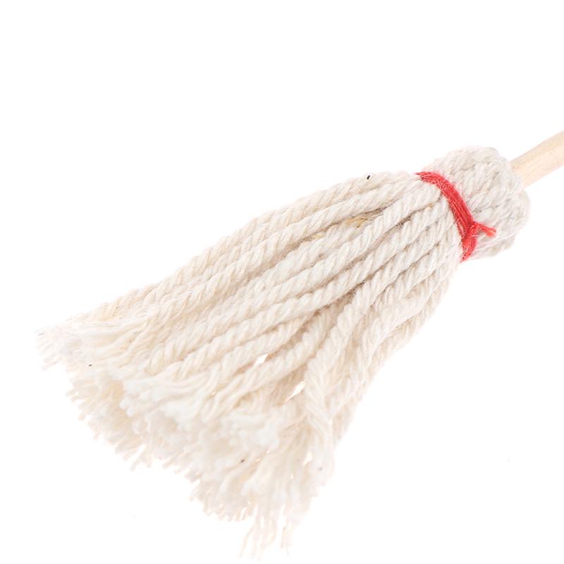 2 Pcs/Set Scale 1:12 Dollhouse Kitchen Garden Mop Bucket Creative Toys Gifts