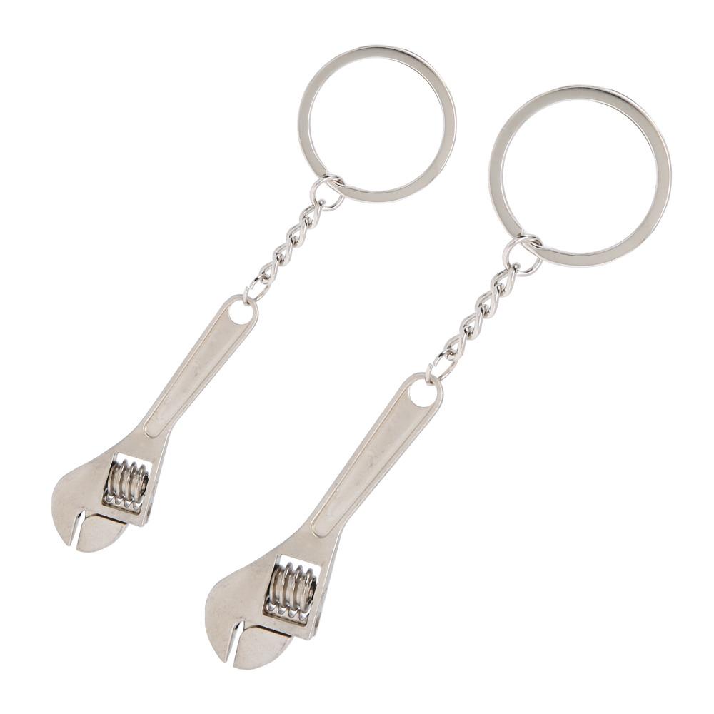 10PCS Sturdy Alloy Spanner Pendant Compact Shape Mini Keychains Sturdy Daily Key Sets For Daily Use
