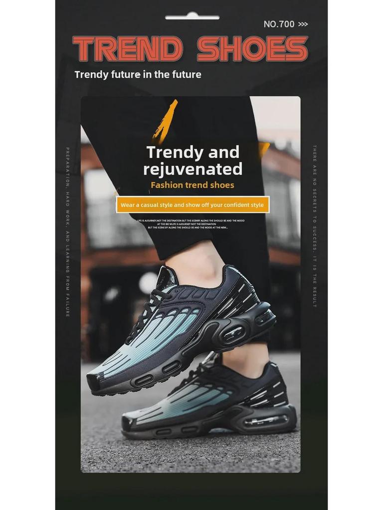 2024 Men's Air Cushion Height-Boost Running Sneakers - Durable, Trendy, All-Season Sports Style