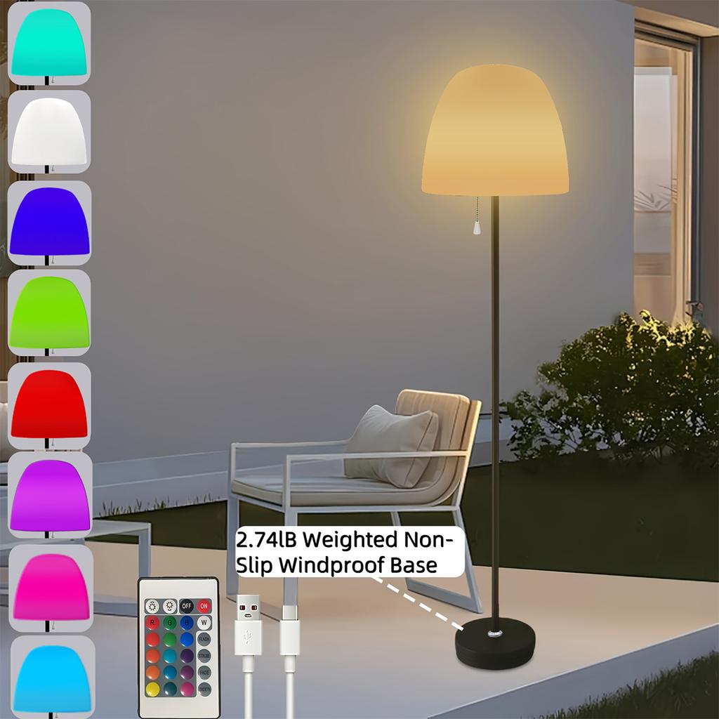 Светодиодный напольный светильник на солнечной батарее для спальни, современный, роскошный, дизайнерские лампы для гостиной, домашнее украшение, RGB, диван, перезаряжаемый, атмосферный свет