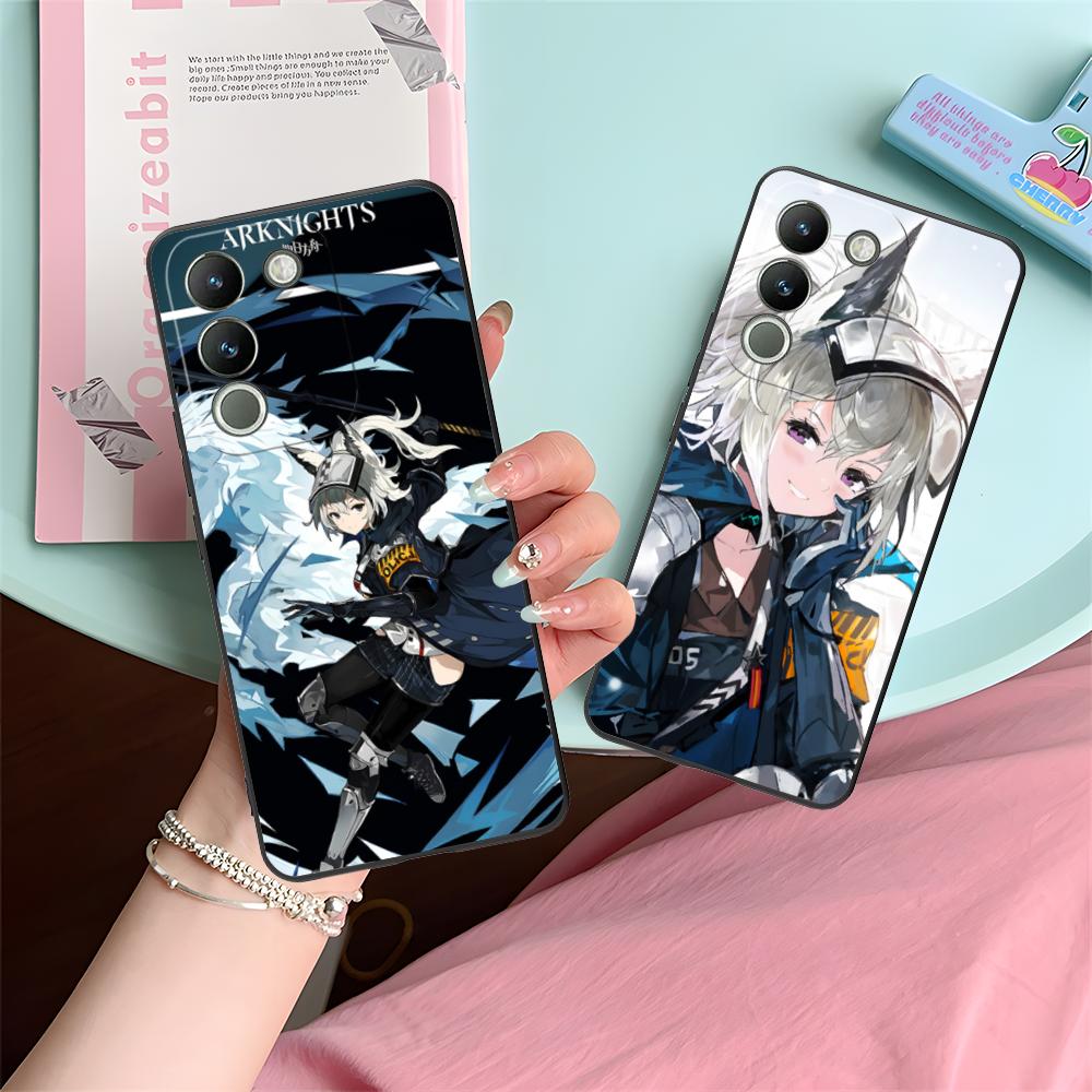 Arknights Grani Матовый ТПУ Чехол для Мобильного Телефона для VIVO Y77 76 75 74 73 72 58 56 55 51 50 38 36 Y19 Y18 Y03 Y01 5G Цветной Чехол
