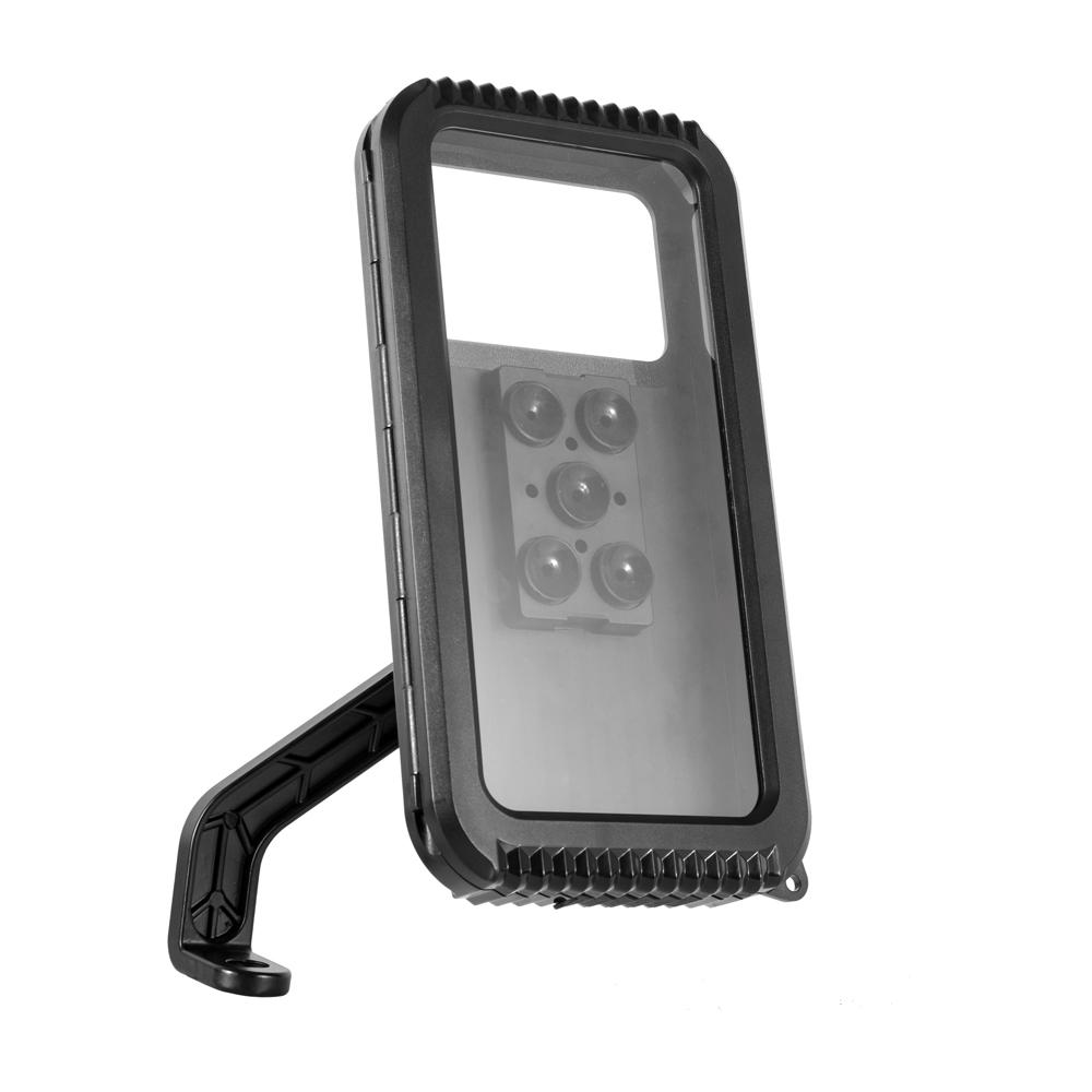 Waterproof Motorcycle Phone Mount, 360° Adjustable Bike Handlebar Holder for Smartphones with Anti-Shock for Navigation