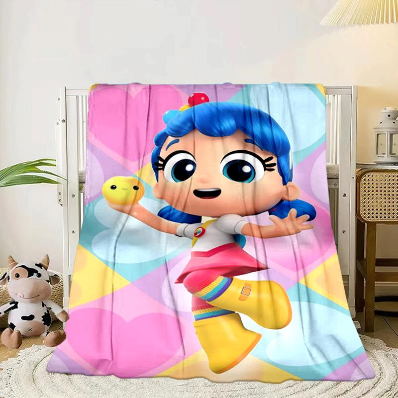 Rainbow Kingdom Adventure Blanket Flannel Blanket for bed, sofa, Camping, Hiking, Picnic Essentials, gift for family Fan gifts