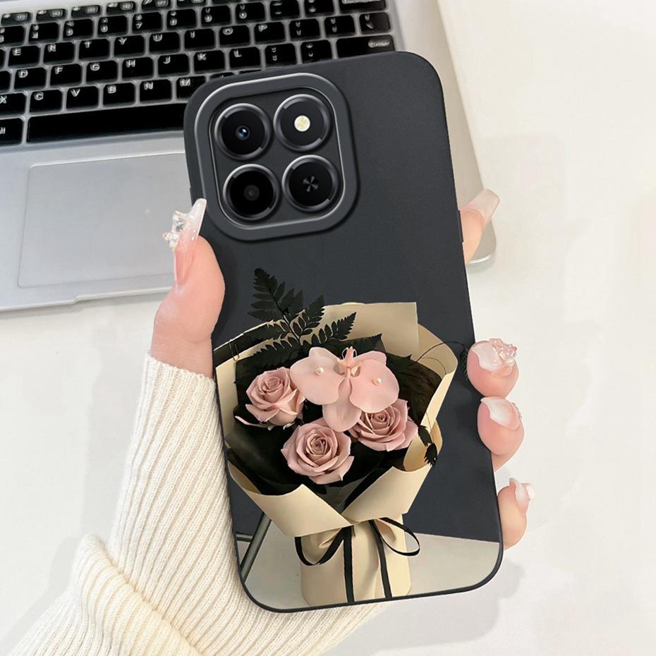 Beautiful Floral Phone Case For Honor X6c Soft Silicone Shockproof Cover For Honor X6C 4G NIC-LX1 LX2 LX3 Cases Bumpers