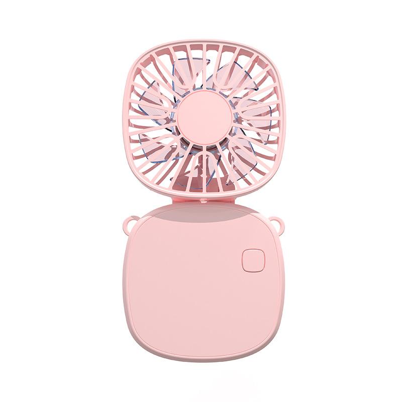 2025 New Handheld Neck Hanging Small Fan USB Mini Fan Charging Folding Desktop Gift Electric Fan