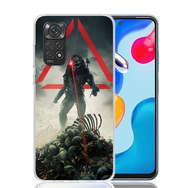 Alien Vs Predator Painted Phone Case For Xiaomi Redmi Note 15 14 13 12S 12 Pro Plus 11S 11E 11 11T 10S 10 Art Soft Pattern Cover