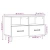VidaXL TV Stand White 80x36x50 Cm Engineered Wood 828948
