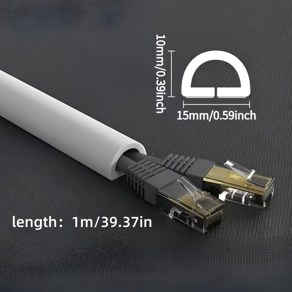 1PC 1mX15mm Cable Protector Self-Adhesive PVC Wire Protection Strip Insulation Cord Protection Cover Wear Resistant Preven