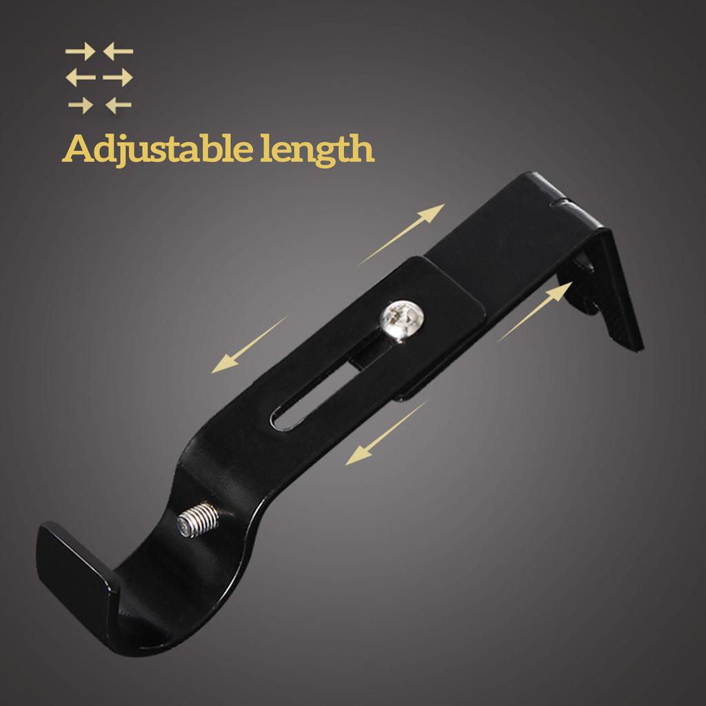 Curtain Rod Bracket Curtain Accessories with Adjustable Rotation Settings for Office Living Room Bedroom