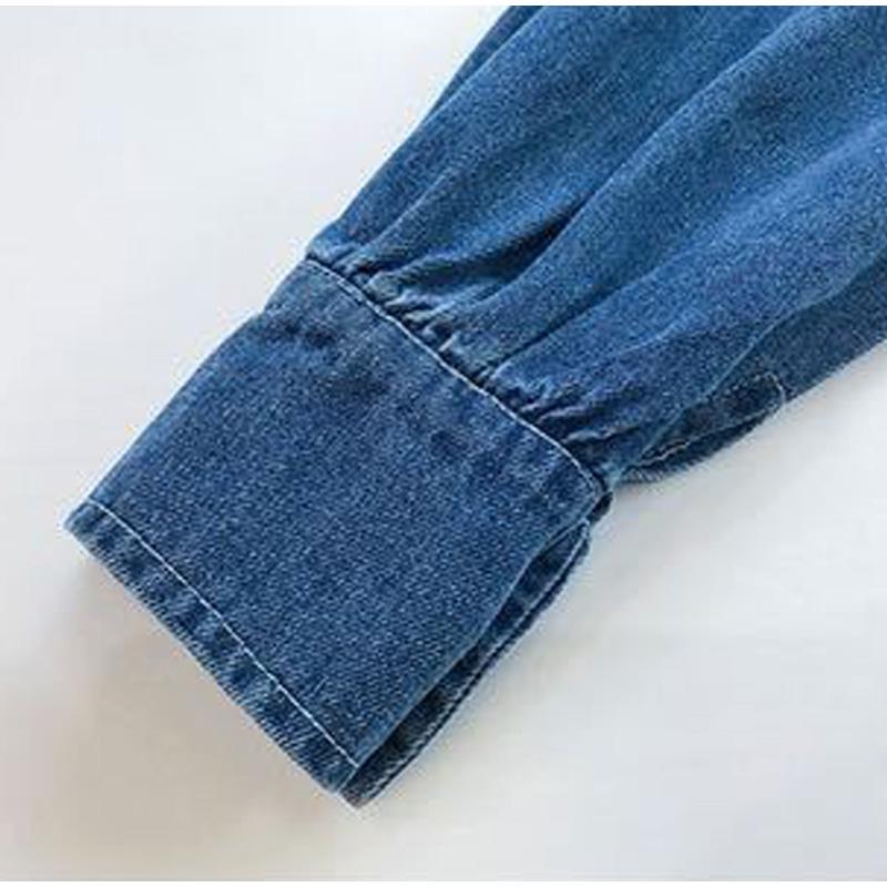 Women's Denim Shirt Loose Double Pocket Long Sleeved Versatile Casual Coat Shirt Women Fashion Jean Jackets Spring Autumn Trend 2025
