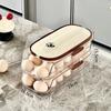 Household Automatic Scrolling Egg Rack Holder Refrigerator Organizer  Kitchen Dedicated
