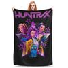 K-pop Охотник на демонов Huntrix Girls Теплое Мягкое Одеяло Дорожное Плюшевое Одеяло Новинка Диван Кровать Фланелевое Покрывало Покрывало для Дивана-Кровати