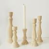 Primary Color Solid Wood Candlesticks For Candelabro Centerpiece Vintage Living Room Dining Holder Table Incense Stick
