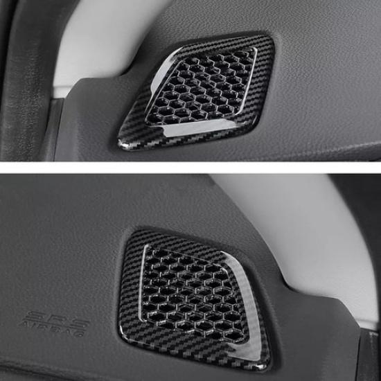 For Honda CRV CR-V 2024 Car Dashboard Air Vent Cover Trim Carbon fiber 2pcs