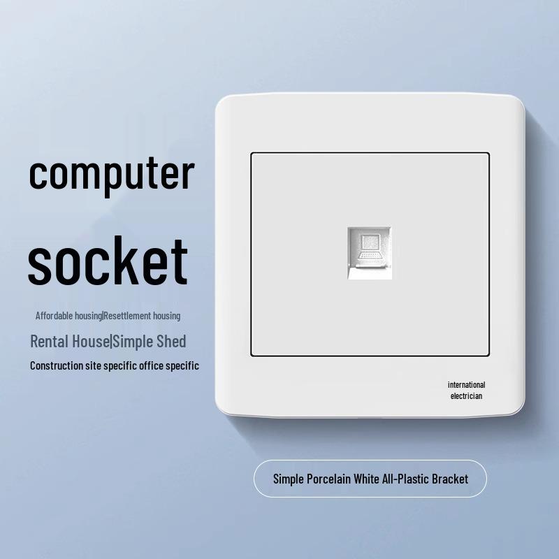 International Electric 1-Gang 4-Way Wall Switch Panel with Triple Button for Bedside Lamp