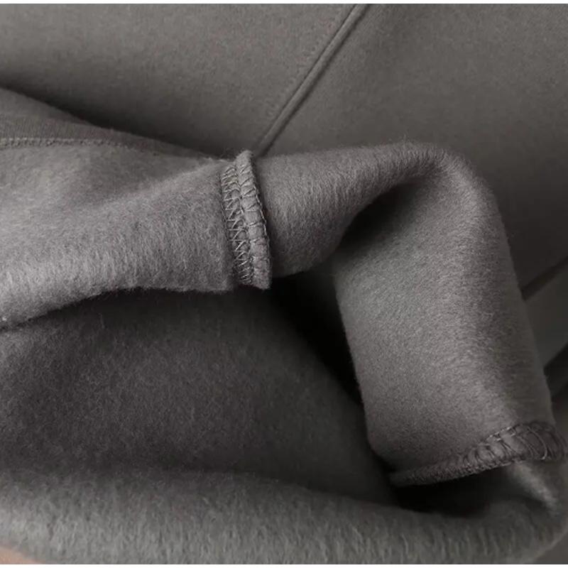 Повседневный комплект из толстовки на молнии и брюк, женская однотонная куртка-бомбер с круглым вырезом, свободные брюки со шнуровкой и высокой талией, весна-осень 2025, новые женские костюмы