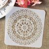 9Pcs/Set Mandala Round Geometry DIY Layering Stencils Painting Scrapbook Coloring Embossing Album Decorative Template