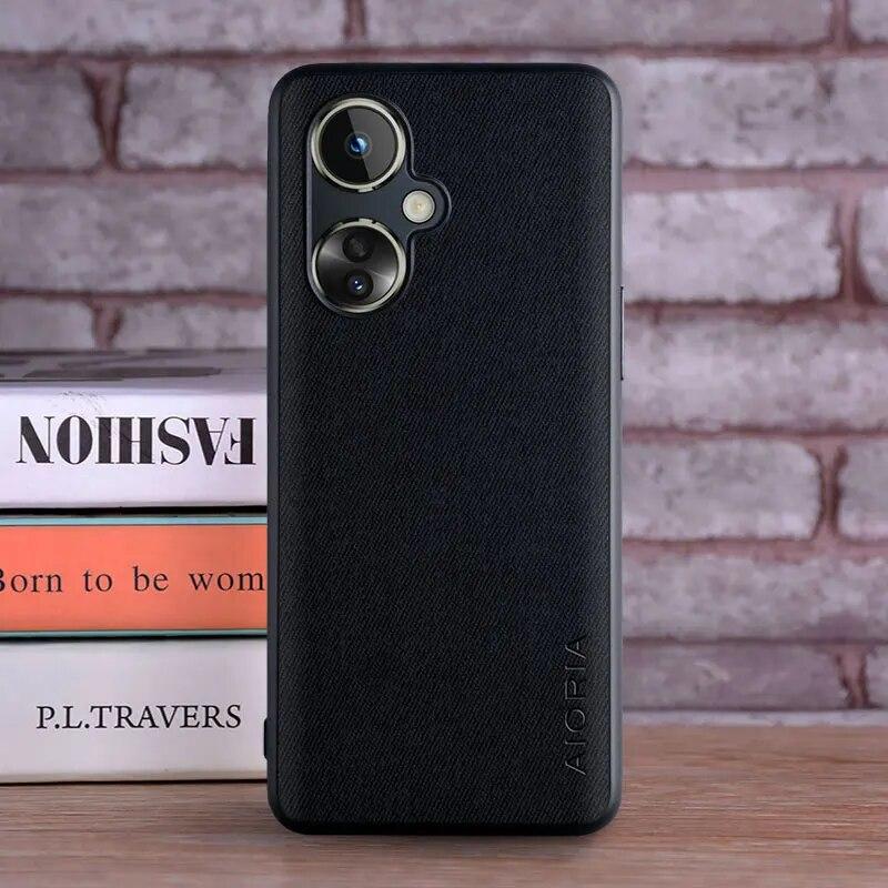 Чехол для Oneplus Nord CE 3 CE3 Lite N30 5G, роскошный текстильный кожаный жесткий чехол для телефона, чехол для oneplus nord n30