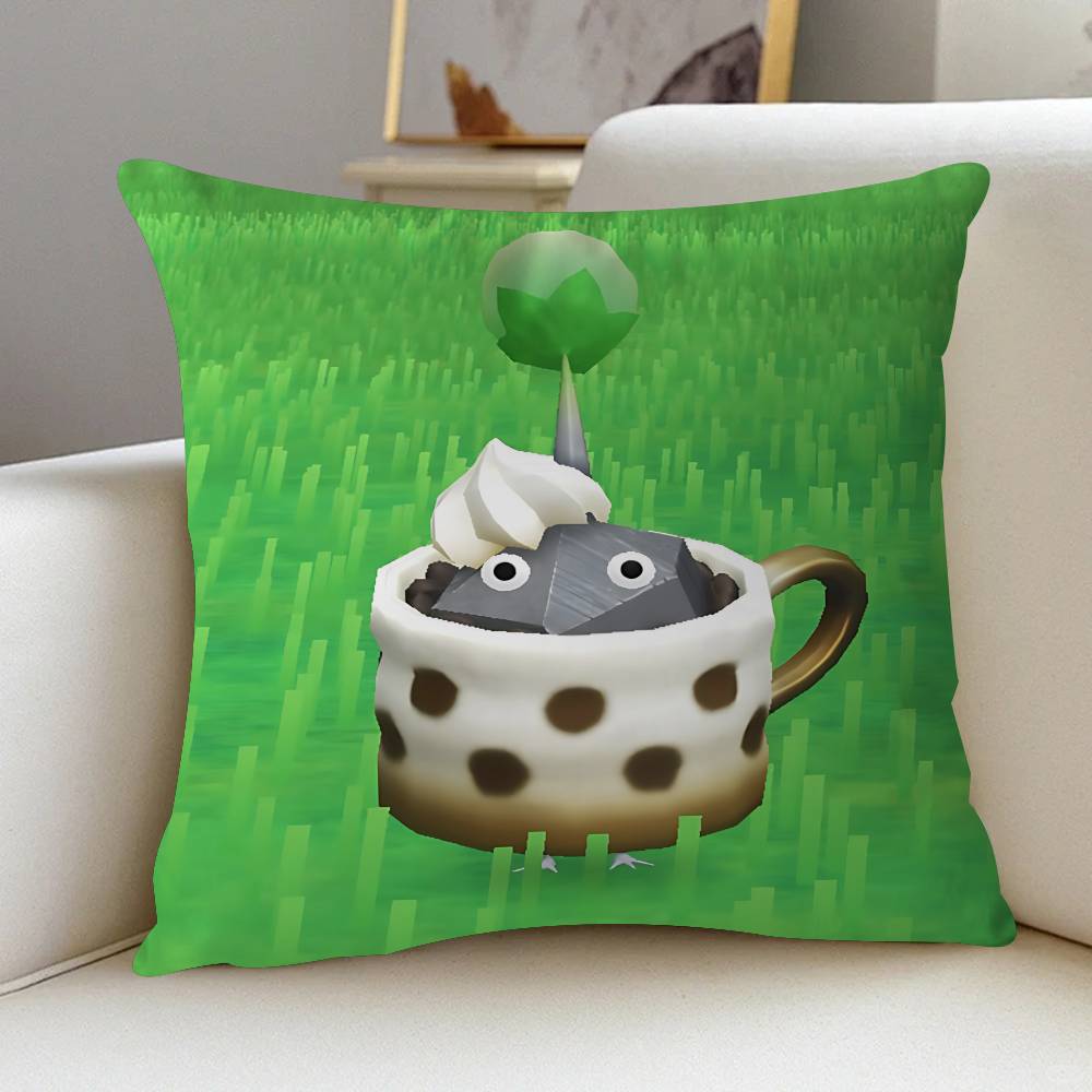 Наволочка Pikmin Мультяшный Подарок Чехол для Подушки Спальня Дом Диван Стул Сиденье Декор Наволочка