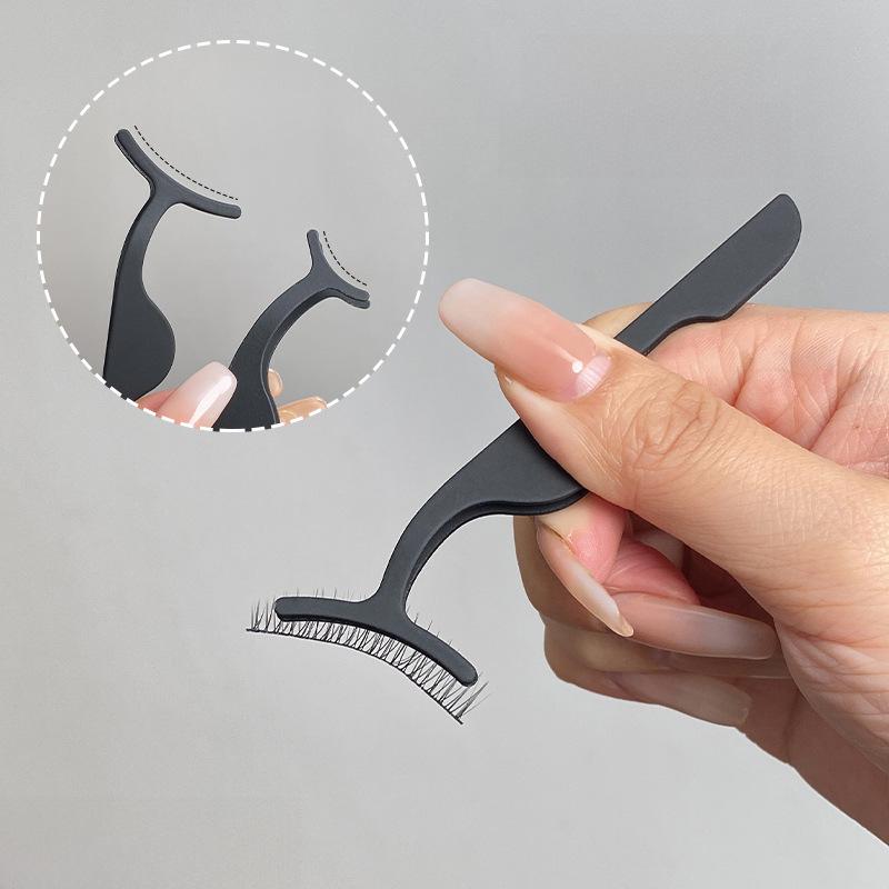 Изогнутый черный пинцет для ресниц — идеальный бьюти-инструмент для нанесения накладных ресниц, идеально подходит для новичков