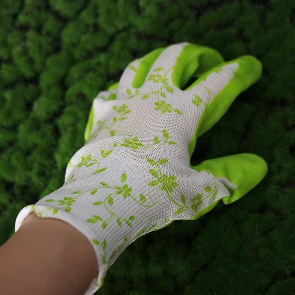 3Pairs Comfortable Gardening Gloves Breathable Working Glove Durable Latex Foam Gloves Outdoor