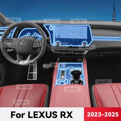 Прозрачный ТПУ для LEXUS RX 2024 2025 Автомобильная Центральная Консоль Медиа Панель Приборов Навигация Защита от Царапин Пленка для Интерьера
