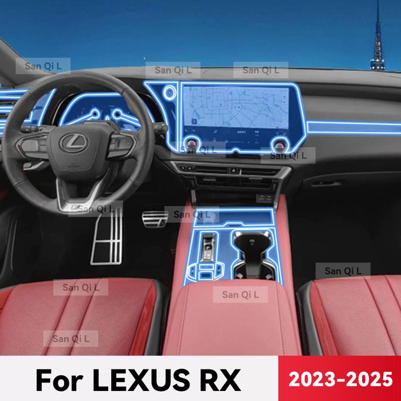 Прозрачный ТПУ для LEXUS RX 2024 2025 Автомобильная Центральная Консоль Медиа Панель Приборов Навигация Защита от Царапин Пленка для Интерьера
