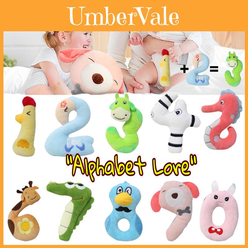 Plush Toy Cuddly Gift For Baby Kids Alphabet Lore Number Blocks