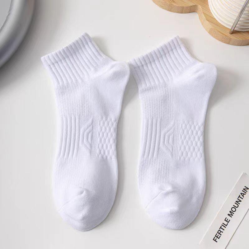 BMW Summer thin boys sports short socks black and white solid color deodorant socks men's sweat-absorbing short socks Zhuji socks women