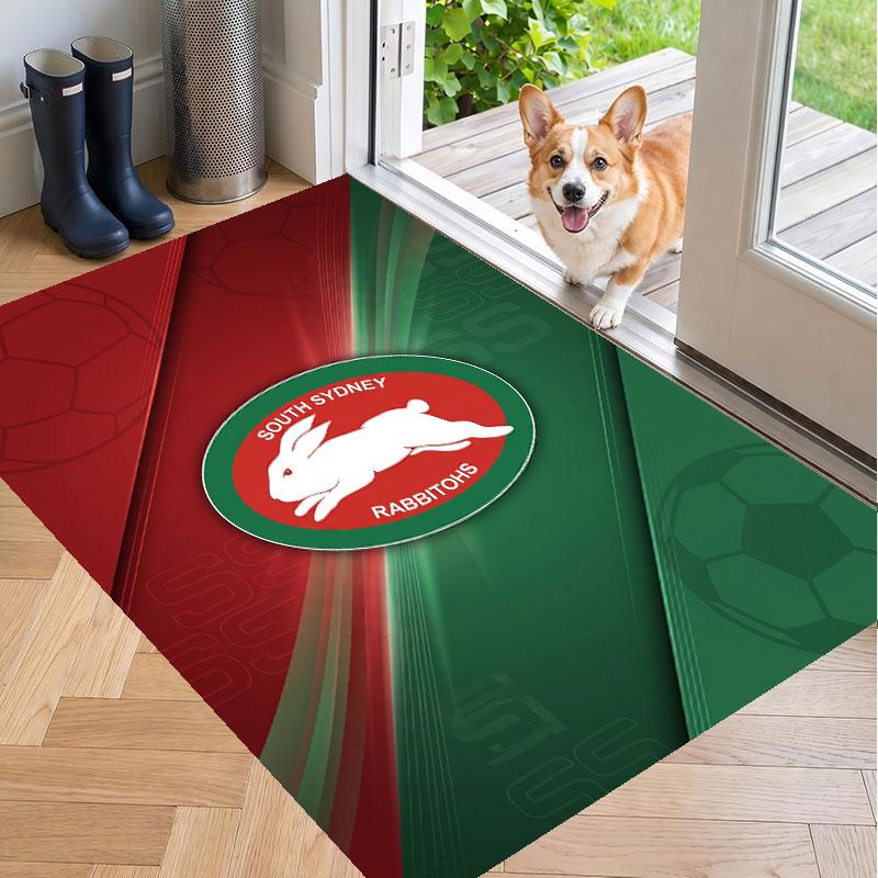 Soft Floor Carpet South Sydney Rabbitohs Pattern Area Rug Decorative Mat For Home Room Decoration